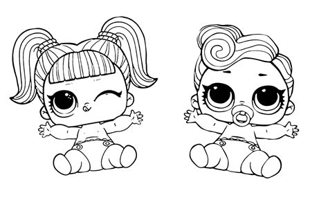 Lol Surprise Dolls Coloring Pages For Kids Print Color Craft