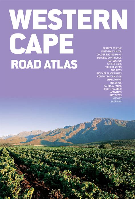 Western Cape Road Atlas Includes A Route Planner