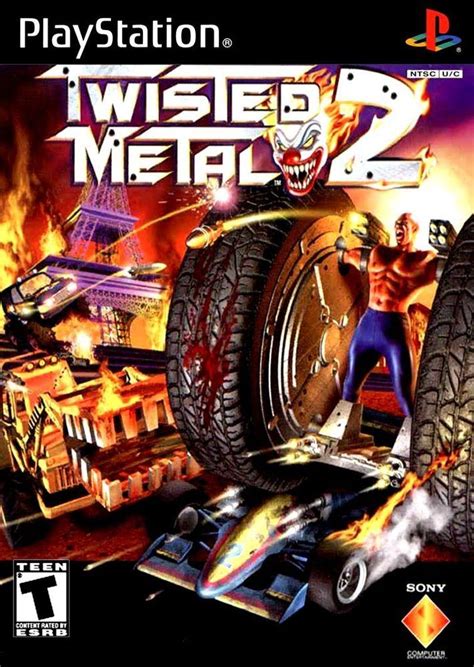 Playstation 2 Ps2 Twisted Metal 2 Game Box Cover Photo Wall Poster