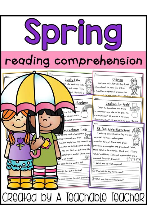 Spring Reading Comprehension A Teachable Teacher