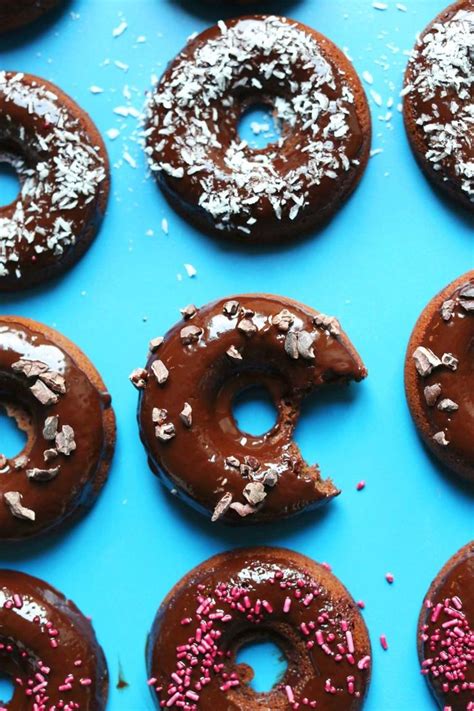 Easy Baked Chocolate Donuts Vegan Gf Recipe Chocolate Donuts