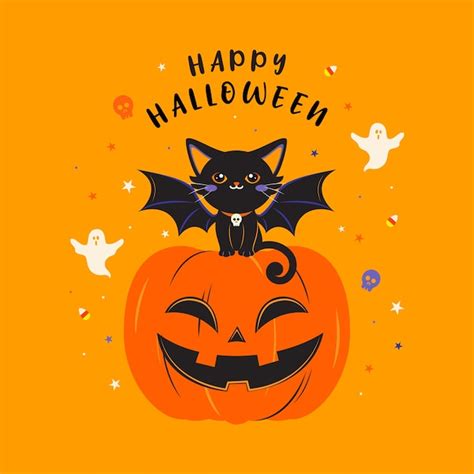 Happy Halloween Cat Images
