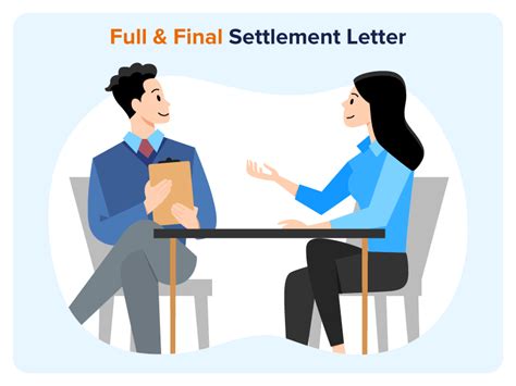 Full And Final Settlement Letter Settlement Agreement With Sample Example
