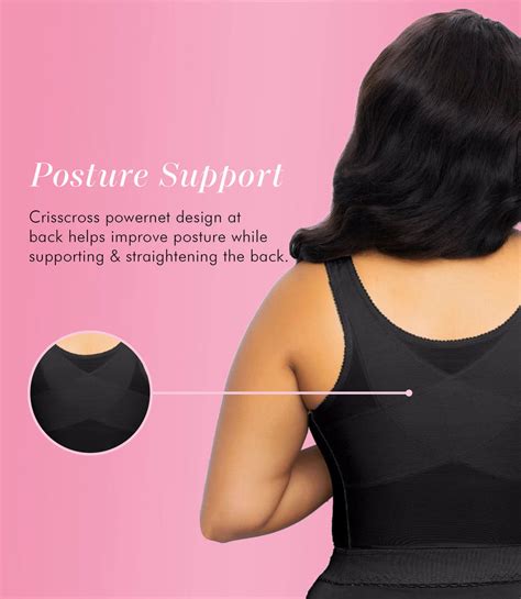 Fully® Front Close Longline Posture Bra With Lace Exquisite Form