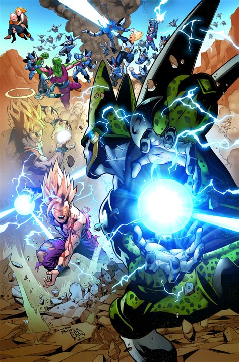 Another piece inspired by dragon ball, probably the most epic scene in the entire series! Gohan vs CEll DBZ by TeoGonzalezColors on DeviantArt