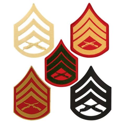 Usmc Staff Sergeant Rank 1 Pair Universal Badges