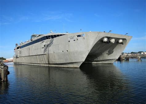 Us Navy Christens Its Newest High Speed Transport Vessel