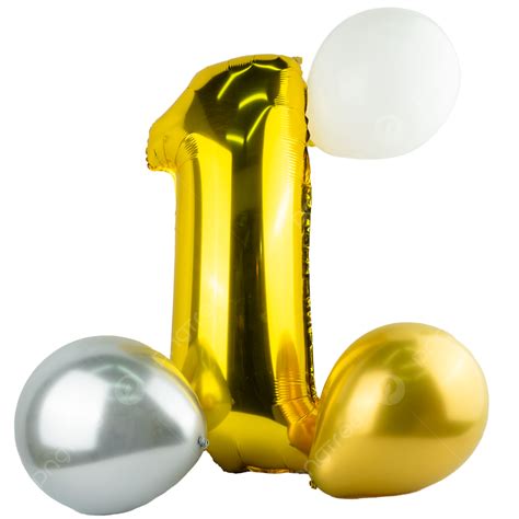 Golden Event Countdown Balloon Number 1 Golden Activity Countdown