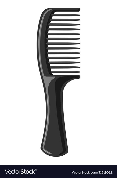 Barber Professional Hair Comb Royalty Free Vector Image