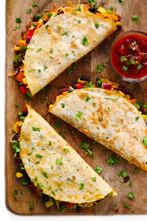 Suppose you're planning to make two chicken quesadillas and two mushroom quesadillas. Easy Veggie Quesadillas Recipe | Gimme Some Oven