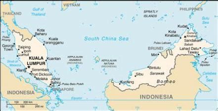 Malaysia is a country on the southeast asia made up of 13 states and 13 federal territories. Malaysia Map