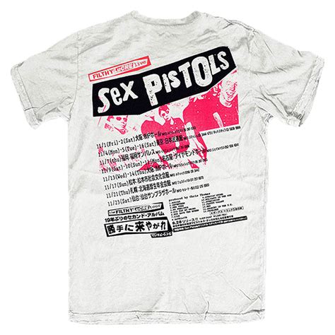 Sex Pistols Filthy Lucre Japan Back Print Slim Fit T Shirt 428859