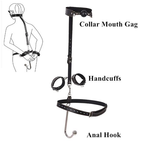 Multifunction Bdsm Sex Toys Neck Collar Mouth Gag Bondage Handcuffs