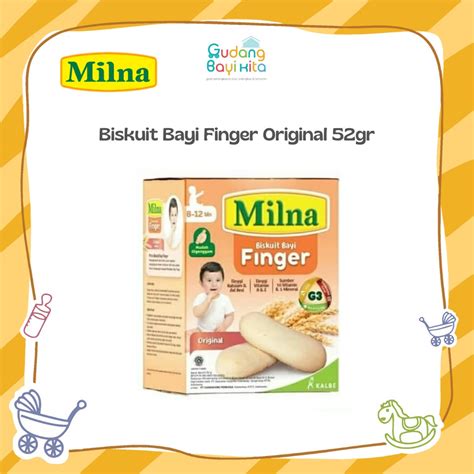 Jual Milna Biskuit Bayi Finger Original 52gr Biskuit Milna Camilan