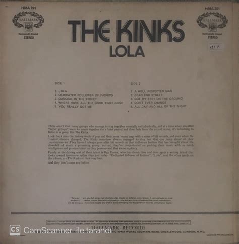 The Kinks Lola Lp Plak Satın Al