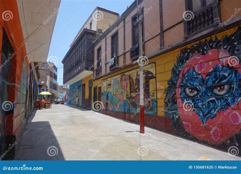 Vibrant Street Art Of Callao Monumental Lima Peru Editorial Image