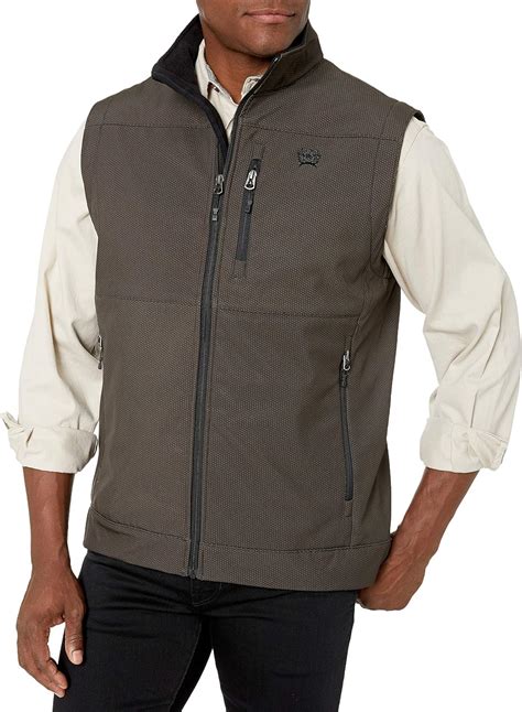 Cinch Mens Concealed Carry Bonded Vest Brown Xs Amazonca Clothing