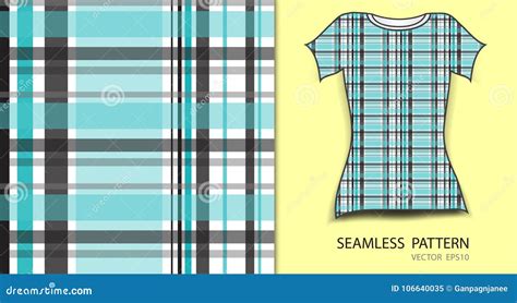 Blue Seamless Pattern Vector Illustration T Shirt Design Fabric