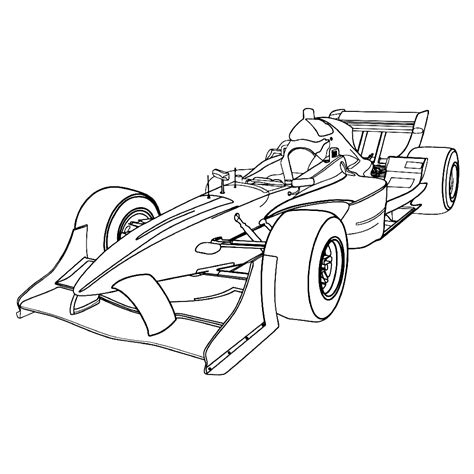 Formule 1 Auto Kleurplaat Kleurplaatjenl