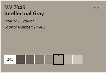 Intellectual grey 7045 undertones : Sherwin Williams - SW 7045 / Intellectual Gray in 2020 | Intellectual gray, Gray interior
