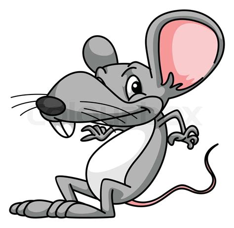 Rat Cartoon Funny Stock Vector Colourbox