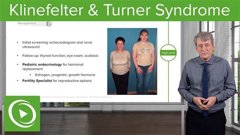 klinefelter xxy and turner syndrome gonadal dysgenesis pediatric genetics lecturio