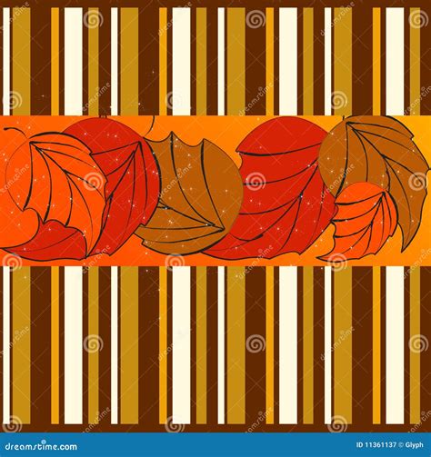 Elegant Striped Autumn Background Stock Vector Illustration Of Design