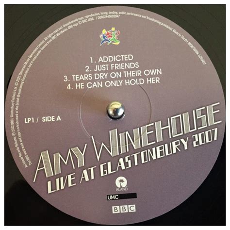 Amy Winehouse Live At Glastonbury 2007 2lp Vinilo