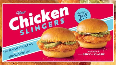 Sonic Launches New Chicken Slingers Nationwide Chicken Patties