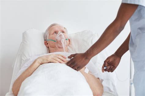 Nurse Caring About Sick Patient Stock Photo Image Of Visit Illness