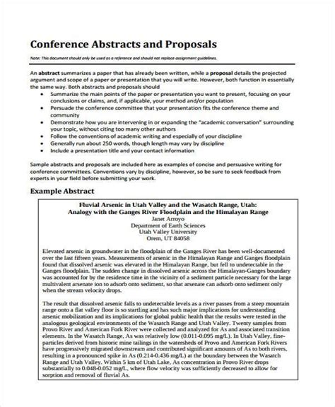 conference proposal forms   ms word