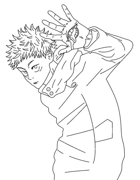 Jujutsu Kaisen Coloring Page Coloring Page Coloring Home