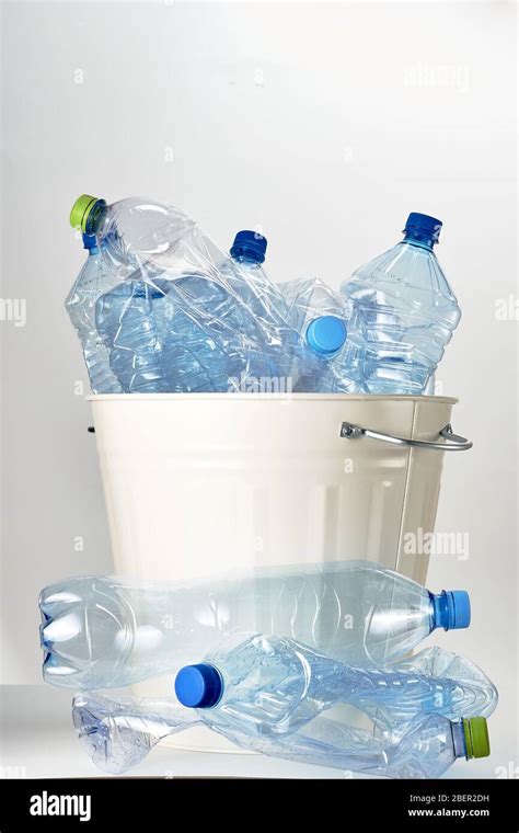 Empty Plastic Water Bottles Thrown Into The Trash The Problem Of