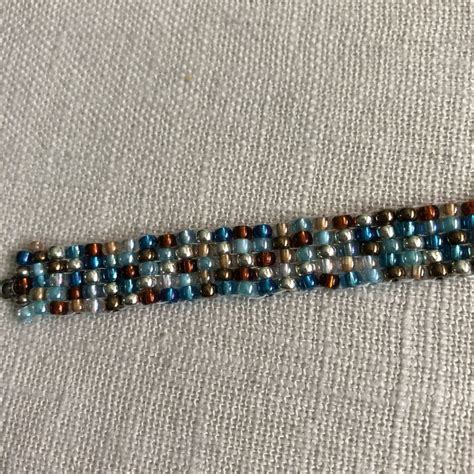Square Stitch With Seed Beads My Jewellery Beaded Bracelets Jewelry