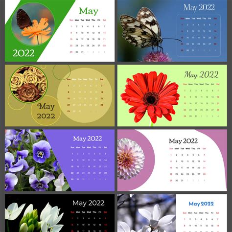 Free Peony Editable May Calendar Master Bundles