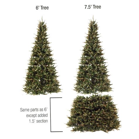 Northlight 75 Pre Lit Artificial Christmas Tree Extend A Tree