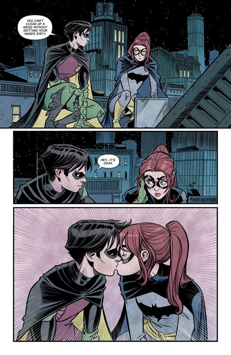Robin And Batgirl Kiss