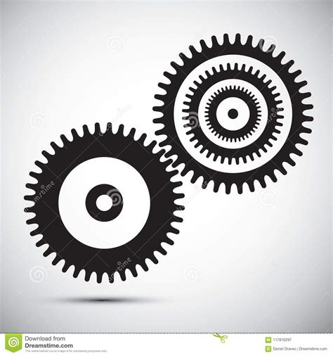 Cogs Gears Stock Vector Illustration Of Gears Engine 117816297