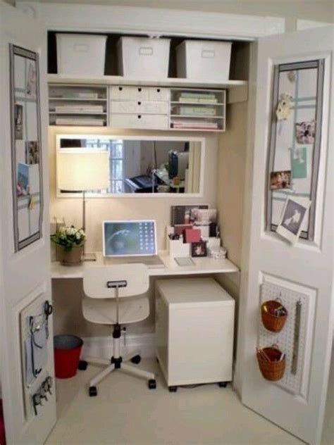 Get Organized In A Small Space With A Cloffice Office Closet The