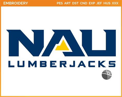 Northern Arizona Lumberjacks Wordmark Logo 2014 College Sports Embroidery Logo In 4 Sizes
