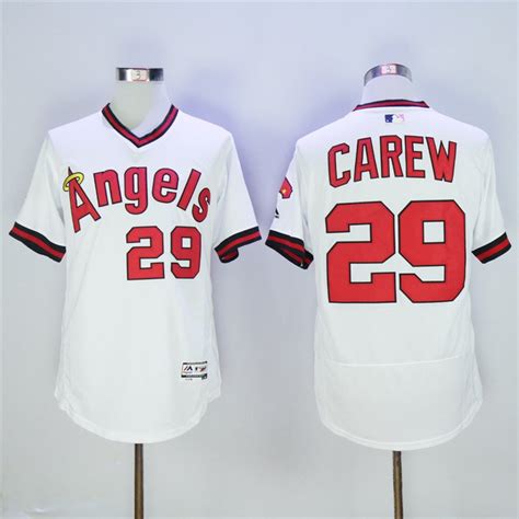Los Angeles Angels 29 Rod Carew Basketball Jerseys Color White 2