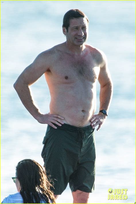David Duchovny Goes Shirtless At The Beach In Barbados Photo David Duchovny