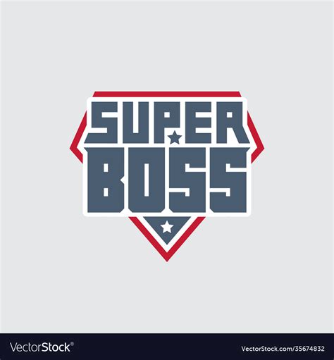 Awesome Powerful Super Boss Or Director Graphics Vector Image
