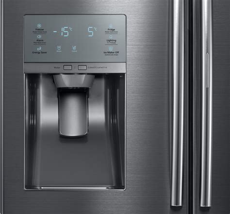 The temperature reading on the door is a nice touch and the tank fed water dispenser is brilliant. Samsung RF28JBEDBSG 36 Inch French Door Refrigerator with ...