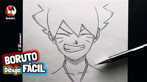 C Mo Dibujar A Boruto Anime Paso A Paso Facil A L Piz Easy How To Draw Boruto Naruto