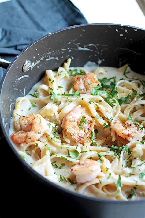 It was a hit and my family loved it. 5 Creamy Shrimp Pasta Craves - Life Without Meat
