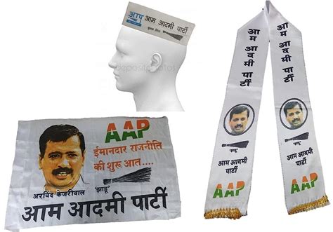 Buy Selling Uniqness Aap Aam Aadmi Party Accessories Set Included 5