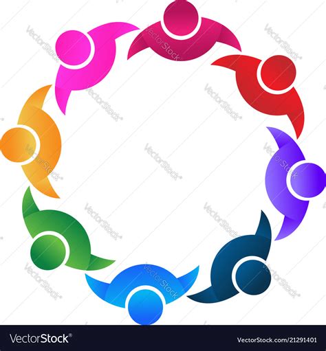 Teamwork Partnership And Collaboration Icon Vector Image