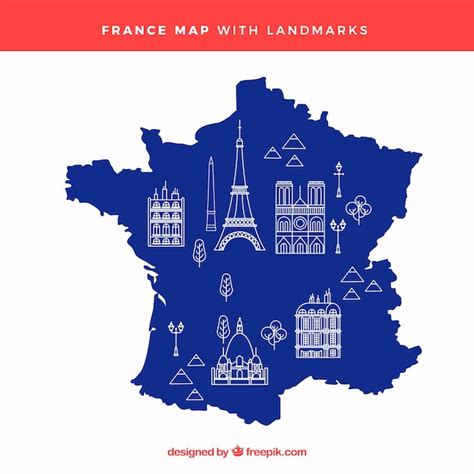 Free Map Of France With Landmarks Nohatcc