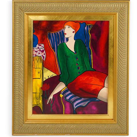 Sold Price Linda Le Kinff French B 1949 Oil Painting October 2